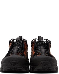 Chaussures de sport noir et orange Burberry