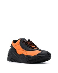 Chaussures de sport noir et orange Just Cavalli