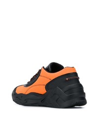 Chaussures de sport noir et orange Just Cavalli