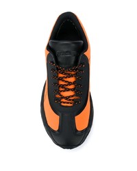 Chaussures de sport noir et orange Just Cavalli