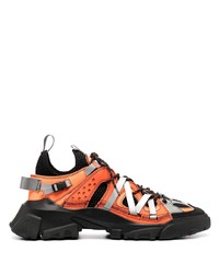 Chaussures de sport noir et orange McQ Swallow