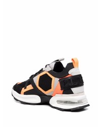 Chaussures de sport noir et orange Philipp Plein