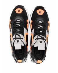 Chaussures de sport noir et orange Philipp Plein