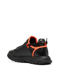 Chaussures de sport noir et orange Givenchy