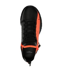 Chaussures de sport noir et orange Givenchy