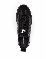 Chaussures de sport noires et blanches DSQUARED2