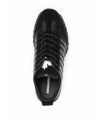 Chaussures de sport noires et blanches DSQUARED2