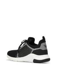 Chaussures de sport noires et blanches Ea7 Emporio Armani