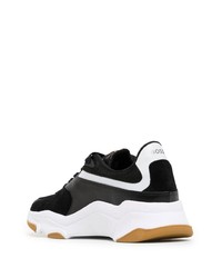 Chaussures de sport noires et blanches Hugo