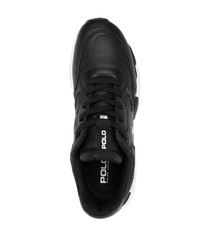 Chaussures de sport noires et blanches Polo Ralph Lauren