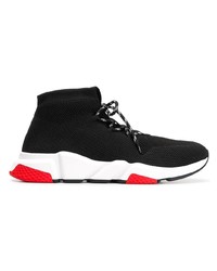 Chaussures de sport noires et blanches Balenciaga