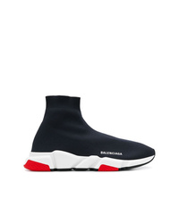 Chaussures de sport noires et blanches Balenciaga