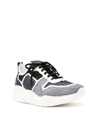 Chaussures de sport noires et blanches Bally