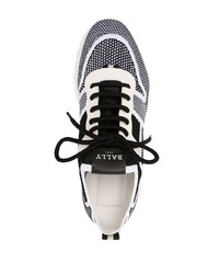 Chaussures de sport noires et blanches Bally