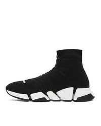 Chaussures de sport noires et blanches Balenciaga