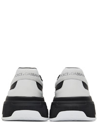 Chaussures de sport noires et blanches Dolce & Gabbana