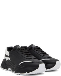 Chaussures de sport noires et blanches Dolce & Gabbana