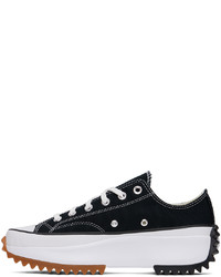 Chaussures de sport noires et blanches Converse