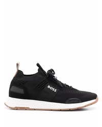 Chaussures de sport noires et blanches BOSS