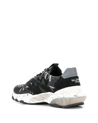 Chaussures de sport noires et blanches Valentino Garavani