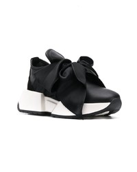 Chaussures de sport noires et blanches MM6 MAISON MARGIELA