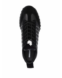 Chaussures de sport noires et blanches DSQUARED2