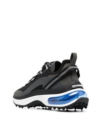 Chaussures de sport noires et blanches DSQUARED2