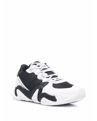 Chaussures de sport noires et blanches VERSACE JEANS COUTURE