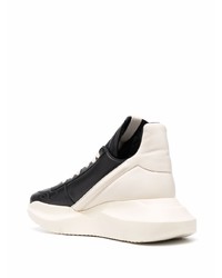 Chaussures de sport noires et blanches Rick Owens