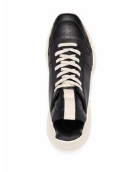 Chaussures de sport noires et blanches Rick Owens