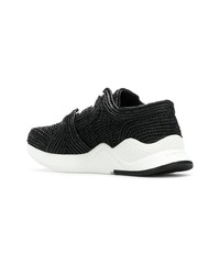 Chaussures de sport noires et blanches Clergerie