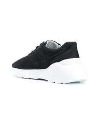 Chaussures de sport noires et blanches Hogan