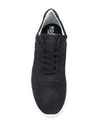 Chaussures de sport noires et blanches Hogan