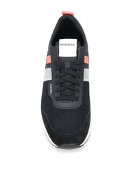 Chaussures de sport noires et blanches Diesel