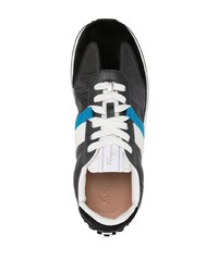 Chaussures de sport noires et blanches Salvatore Ferragamo