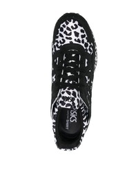 Chaussures de sport noires et blanches Comme des Garcons