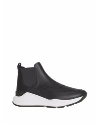 Chaussures de sport noires et blanches Burberry