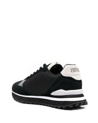 Chaussures de sport noires et blanches VERSACE JEANS COUTURE