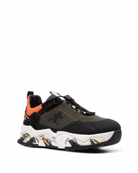 Chaussures de sport noires et blanches Premiata