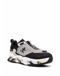 Chaussures de sport noires et blanches Premiata