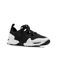 Chaussures de sport noires et blanches Marni