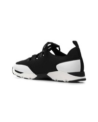 Chaussures de sport noires et blanches Marni