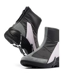 Chaussures de sport noires et blanches Raf Simons
