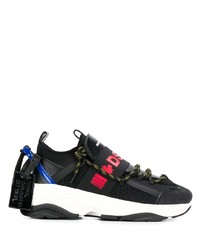 Chaussures de sport noires et blanches DSQUARED2