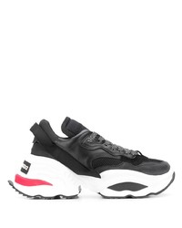 Chaussures de sport noires et blanches DSQUARED2