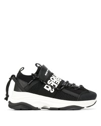 Chaussures de sport noires et blanches DSQUARED2