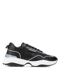 Chaussures de sport noires et blanches DSQUARED2