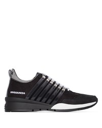 Chaussures de sport noires et blanches DSQUARED2