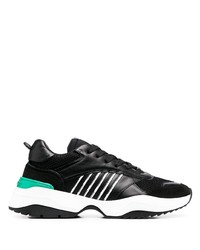 Chaussures de sport noires et blanches DSQUARED2