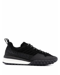 Chaussures de sport noires et blanches DSQUARED2